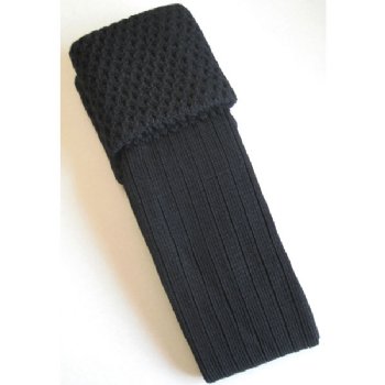 Black Piper Kilt Hose Large